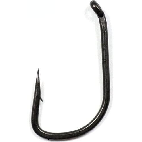 20pcs High Carbon Steel Carp Fishing Hook Bent Eye Micro Barb Terminal Tackle
