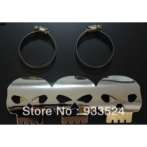 Motorcycle Accessories Parts 1 Pcs 9" Exhaust Muffler Pipe Heat Shield Cover Heel Guard For Harley Kawasaki Yamaha