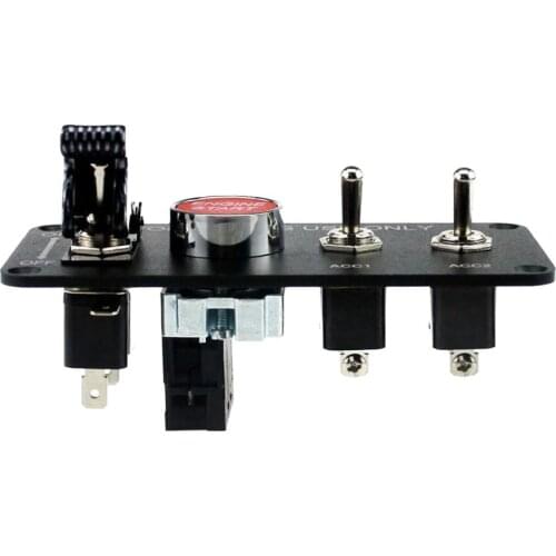 Car Marine Boat 12V 20A 4Gang Engine Start Push Button Toggle Switches Panel