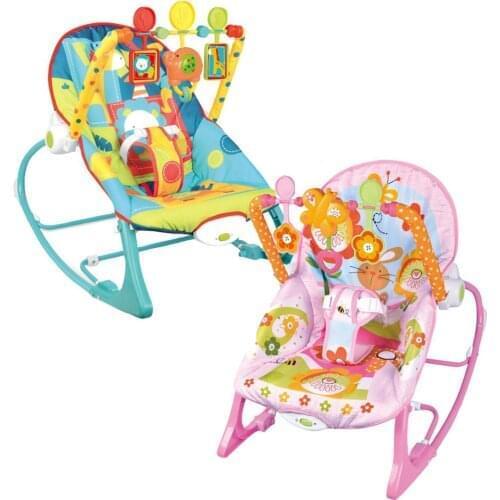 Baby Electric Rocking Chair Newborns Sleeping Cradle Bed Infant Rocker With Hanging Rattle Toy Kids Reclining Chair
