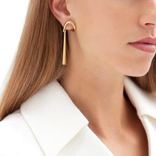 Long style earrings retro ears hanging exaggerated ears clip minority cool wind no ear holes earrings for women