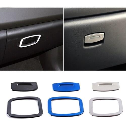 For Renault Koleos 2017-2020 Storage Box Glove Box Glovebox Switch Button Frame Cover Trim Stainless Steel For Samsung QM6
