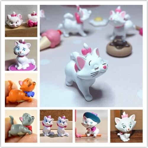 Disney the Aristocats Marie Cat Action Figure marie cat Anime Decoration Collection Figurine Toy model for children gift