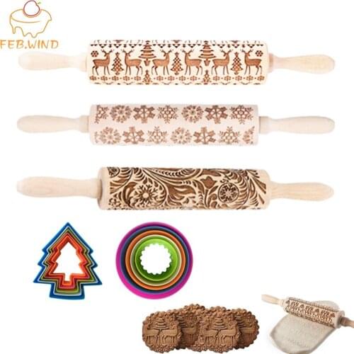 FEB.WIND Wooden Rolling Pins For Dough