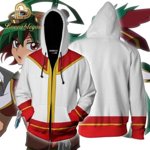 Fudo Yusei Yu-Gi-OhOfficial Card Game Sweatshirts Hoodie Anime Jackets Man Women Top 3D Print Coat Cosplay Costume