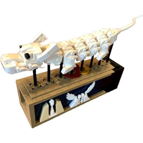 MOC Chinese Style Flight of the Luck Dragon Building Blocks Modular Mechanical Motor Power Bricks DIY Model For Kids Toys Gifts