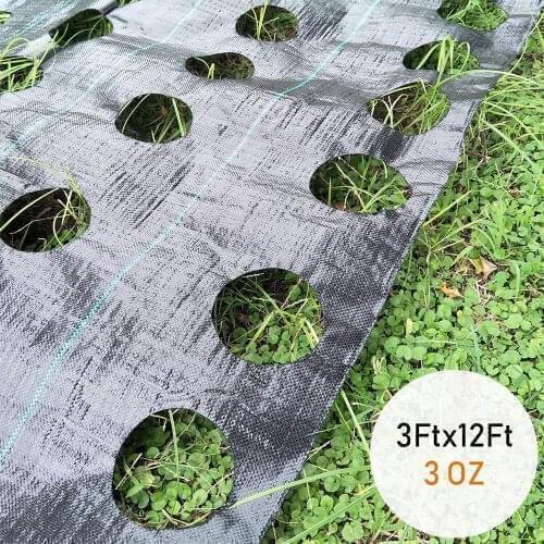 Garden Plant Weed Block Raised Bed Outdoor Garden Weed Rugs Vegetables Mat 1*3.6m Household Planting Supplies