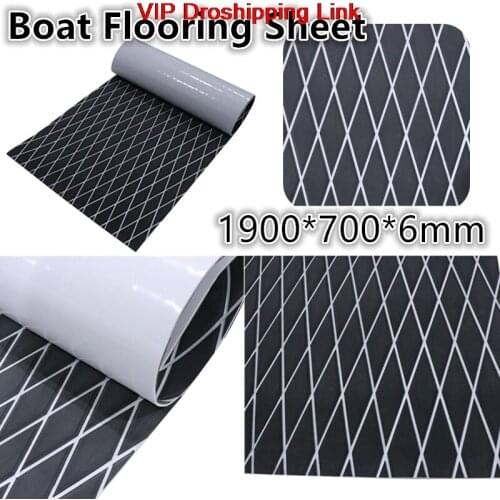 EVA1900x700x6MM rhombus decorative high temperature resistant surfboard anti-slip mat SUP paddle board anti-slip mat gray+white