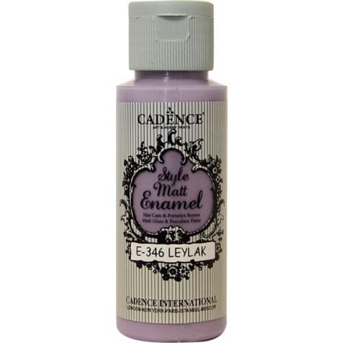 Cadence Style Mat Enamel Glass Paint 346-Leylak 59ml (Porcelain-S