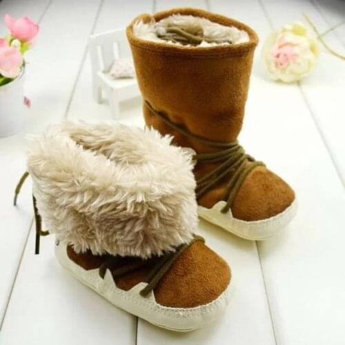 Super quality 1pair Fashion cotton-padded winter Anti-slip snow Boots, First Walkers Baby/Kids soft sole Shoes,Super quality