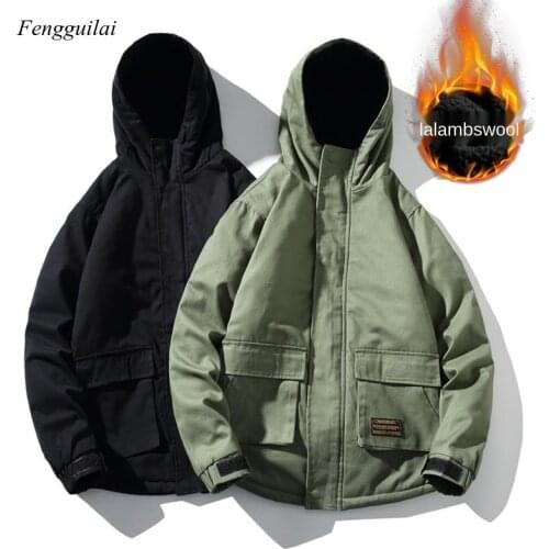 Mens Windproof Parkas Winter Military Fashion Jacket Thick Casual Outwear Jacket Plus Size 5Xl Velvet Warm Coat