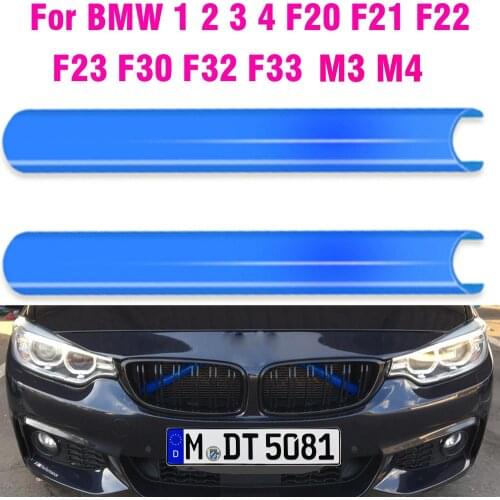 Front Grille Trim Strips Cover For BMW 3 4 Series M3 M4 F32 F33 F36 420i 428i 435i GT 3GT F34 Accessories Sticker