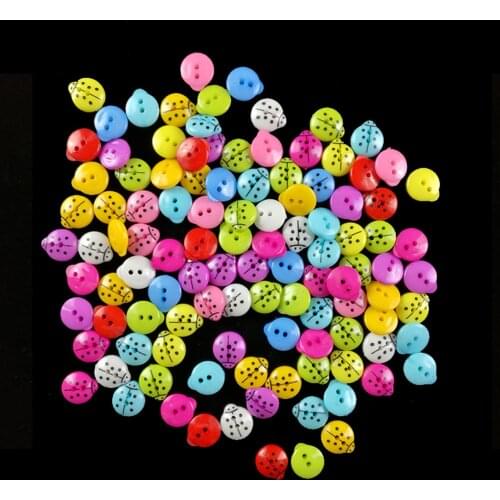 Small Colorful Button 2 Holes Plastic Buttons for Sewing Garment Supplies Accessory DIY Appliques Craft Sewing Buttons