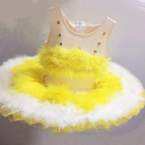 New Children Yellow Duck Costume Kids Performance Cosplay Clothing boys girls Dance Cloth 100-160cm
