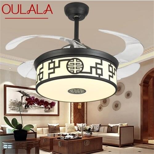 OULALA Ceiling Fan Light Lamp Without Blade Remote Control Modern Simple LED For Home Living Room
