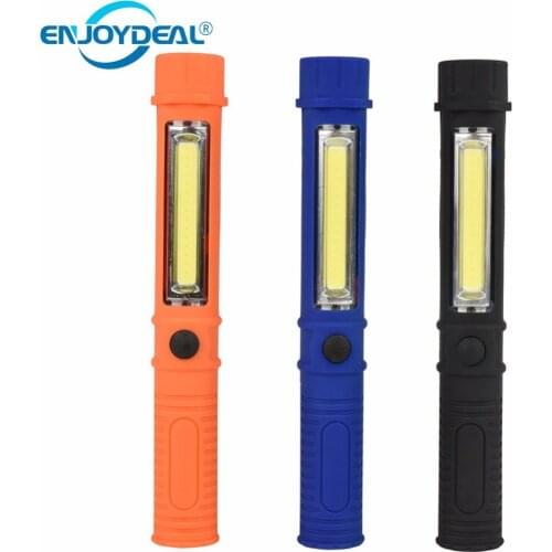Portable Mini COB Flashlight Led Work Light Torch Magnetic COB Penlight Lamp Lanterna Inspection lights For Outdoor Camping