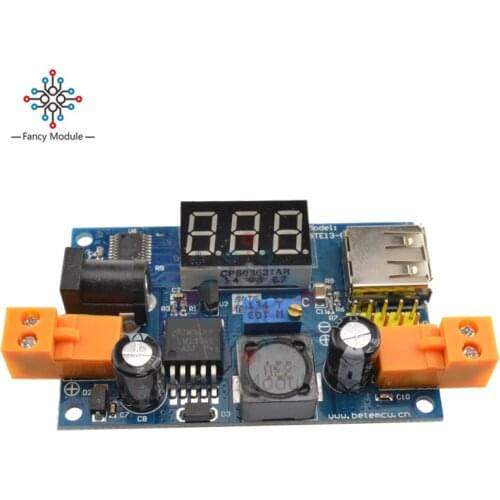 LM2596 DC-DC Buck Converter Step-Down Power Module+LED Voltmeter Output 1.25-37V