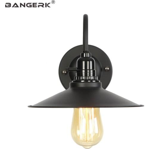 Simple Loft Black Iron Wall Lamp Industrial Retro Wall Light LED Edison Sconces Switch Home Decor Lighting Fixtures Wandlamp