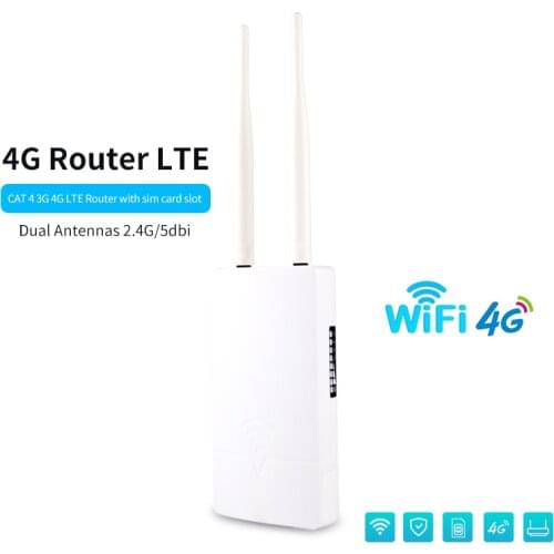 Unlocked 300Mbps Wifi Routers 4G LTE CPE Mobile Router with LAN Port Support SIM card and Europe/Asia/Middle East/Africa