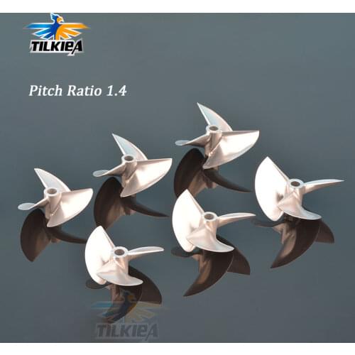 RC Boat Aluminium CNC 3 Blades Propellers 3.18/4/4.76mm Left/Right Propeller D32/34/36/38/40/42/44/46/48/50/52/59/60mm