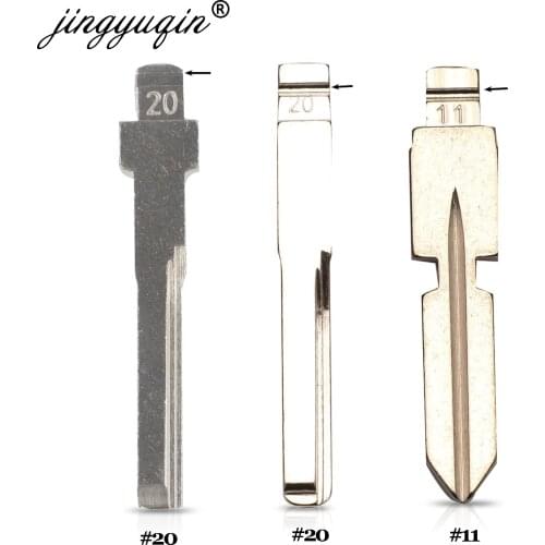Jingyuqin HU64 HU39 #20 #11 Flip Key Blade for Mercedes for Benz E Class Car Folding Key Blank No.20 11 Replacement