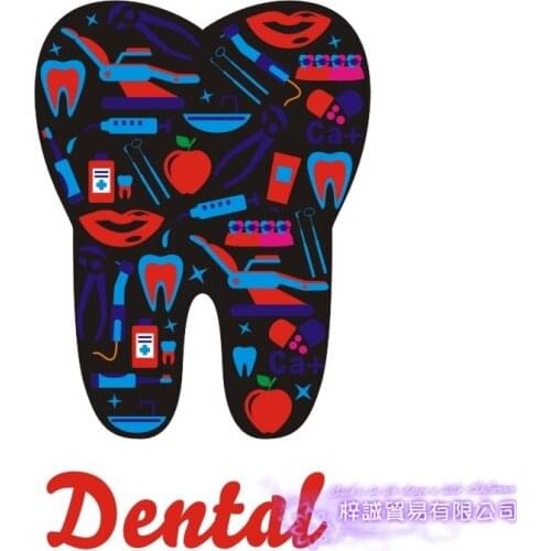 Dental Clinic Dentistry Wall Decal Bathroom Poster Vinyl Wall Decals Pegatina Decor Mural Tooth Brushing Teeth Sticker