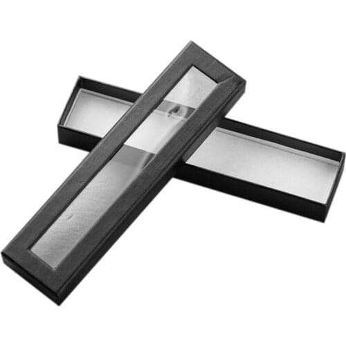 10Pcs/Set Pen Box Transparent Window Pen Box Paper Packaging Metal Gift Pen Box Wholesale