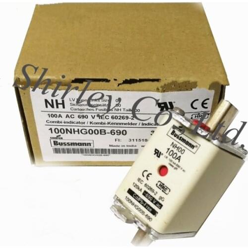 100% new Original FUSE bussmann 63NHG00B-690 63A NH00 gL/gG 690V HRC 100NHG00B-690 100A 80NHG00B-690 80A 50NHG00B-690 50A 690V