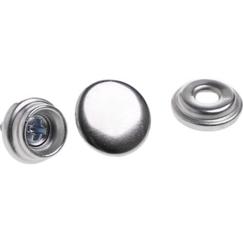32 Pcs Stainless Steel Boat Marine Canvas Fabric Snap Cover Button Socket Kit