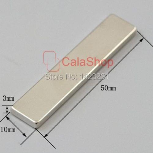 5 pcs /Lot 50x10x3 Magnets Block Neodymium N35 Disc Rare Earth Super Strong Fridge Magnet