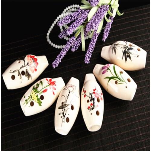 6 Hole Alto Ocarina C Key Ceramic Flauta AC Ocarina Zelda Handmade Vertical Type Ocarina of Time Musical Instruments Ocarina