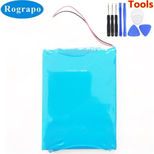 New Battery For Ibasso HDP-R10 ababo Accumulator 3.7V Li-Polymer Replacement Batterie 2-wire Plug+tools