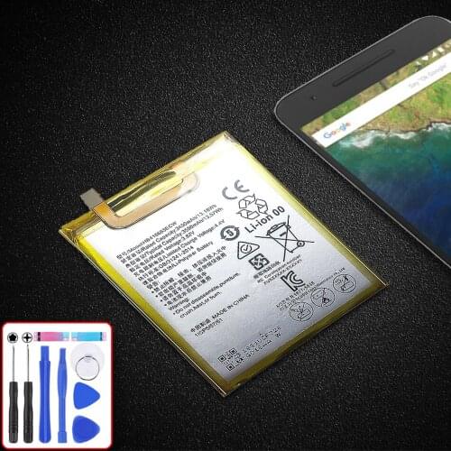 For Hua Wei Battery HB416683ECW For Huawei Nexus 6P Nexus6P H1511 H1512 Rechargeable Li-ion 3550mAh +Tools Kit