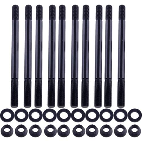 Car Steel Cylinder Head Studs Nuts Kits Fit For Honda Civic 1.6L SOHC 2000 1999 1998 1997 1996 Accessories 208-4305