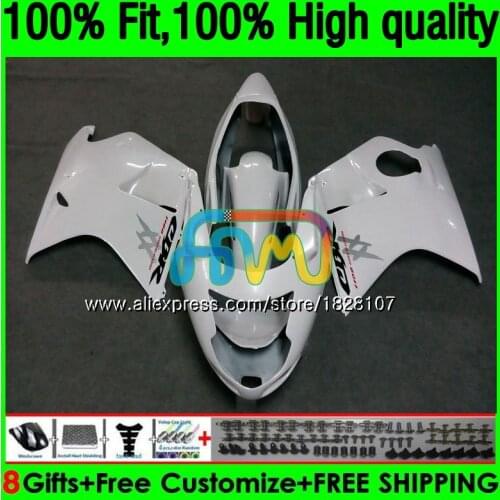 Blackbird For HONDA CBR1100 XX CBR1100XX 96 Pearl White 97 98 99 00 01 131BS.22 CBR 1100XX 1996 1997 1998 1999 2000 2001 Fairing