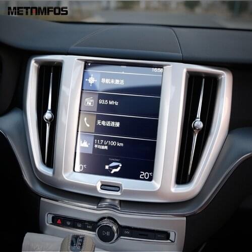 For Volvo XC60 XC 60 2018 2019 2020 Navigation Frame Air Condition Vent Outlet Cover Trim Sticker Inner Accessories Car Styling
