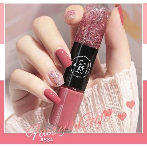Double Head Nail Polish Quick Drying Without Baking Durable Non-peeling Nail Art All For Manicure Regular Gel Nail Varnish