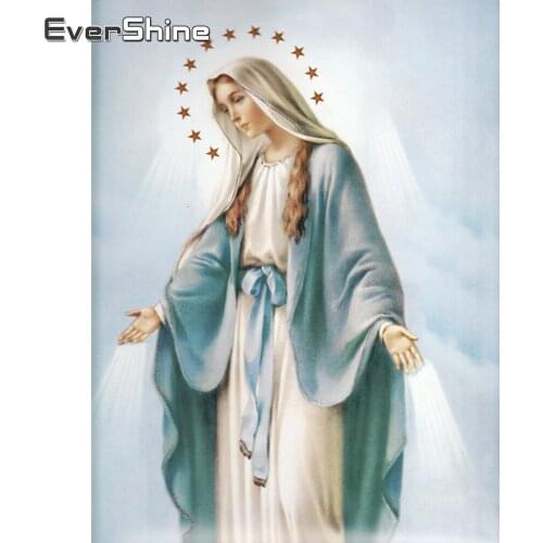 Evershine Diamond Painting Religion Icon Diamond Mosaic Portrait Full Drill Square Diamond Embroidery Cross Stitch Rhinestones