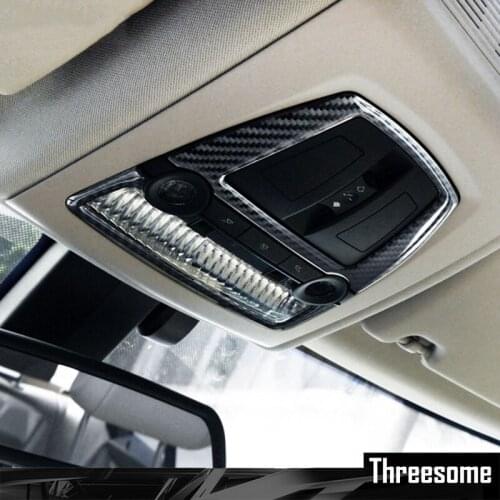 SRXTZM for BMW 5 Series F10 5GT F07 X3 F25 X4 F26 Carbon Fiber Car Reading Lamp Light Refit Stickers Decor Dome Light Frame