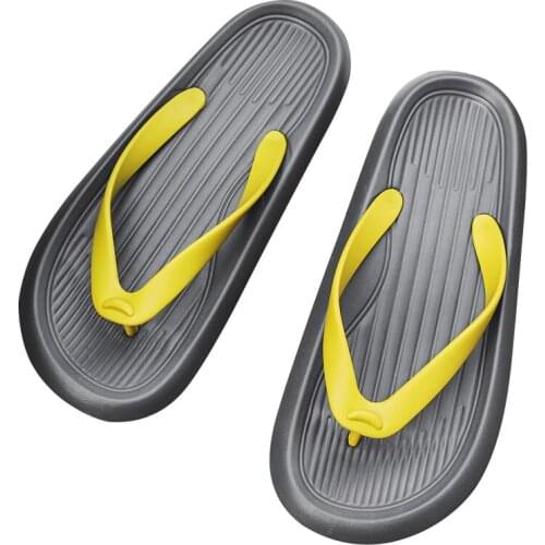 2021 Summer New Outdoor Wear Couple Slippers Wild Mens Comfortable Mens Personality Non-slip Soft Bottom Outdoor Flip Flops