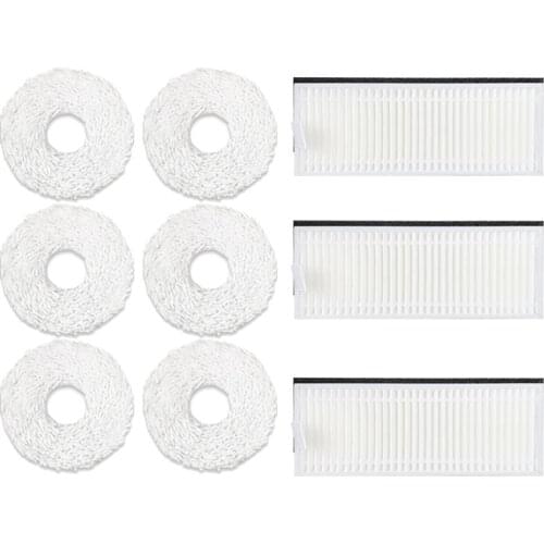 Filter Mop Cloth for Ecovacs DEEBOT N9 N9+ Cleaning Robot Side Brush,Hepa Filter,Mop Rag Cloth Spare Accessories