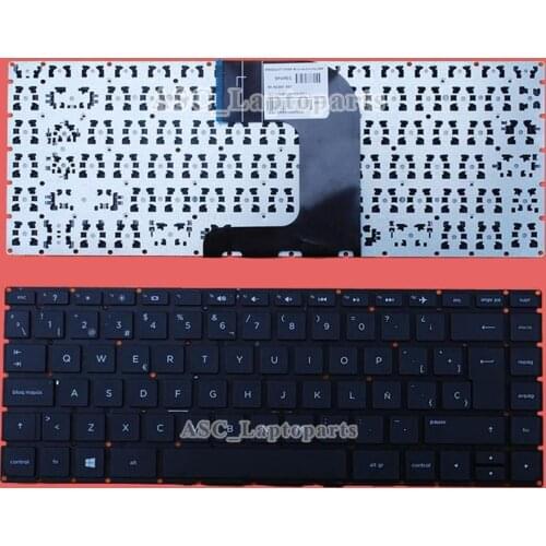 New Spanish Teclado Keyboard For HP 14-ac111la 14-ac129la 14-ac135la 14-ac142l 14-ac147la 14-ac154la 14-ac183la 14-ac186la Black