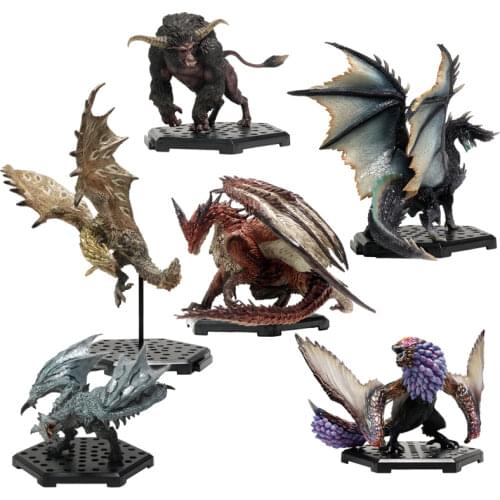 NEW CASHAPON Monster Hunter World Vol:18 Limited PVC Models Dragon Action Figure Japanese Genuine Kids Toy Gifts