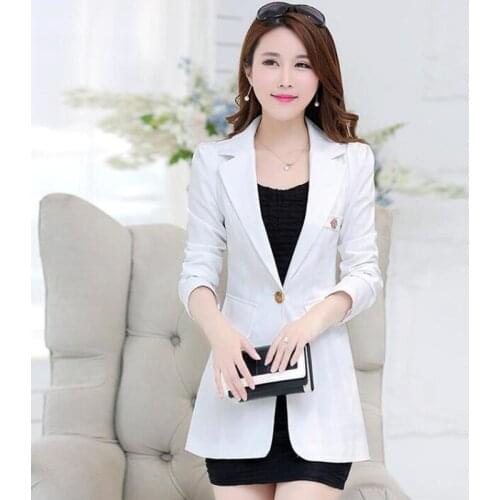 New fashion blazer women suit long slim blazers female 2020 Spring ladies suits