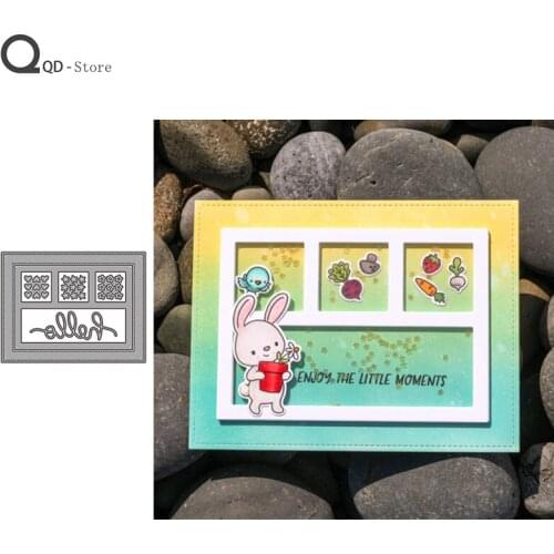 Rectangular Frame Cutting Dies New Dies Scrapbooking Mold Cut Childrens Handmade Tools DIY Craft Decoration Metal Dies for 2021