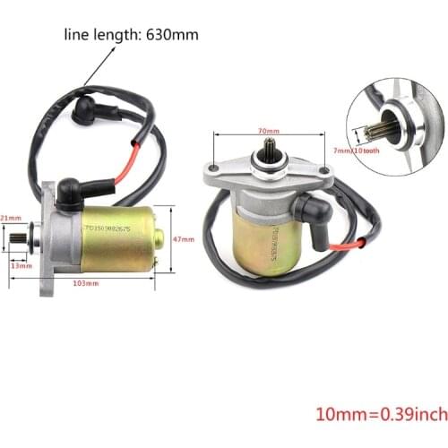 LMoDri Motorcycle Starting Motor Electric Starter Scooter ATV Quad Bike Engine Electric Starter For KYMCO