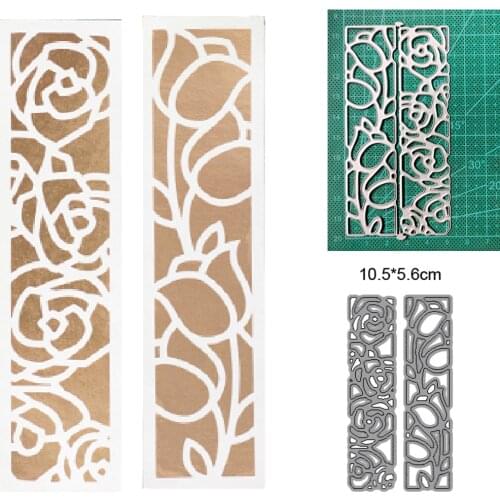 Flower two-piece birthday Christmas card 2021 new metal cutting craft template diy scrapbook paper photo album embossing mold