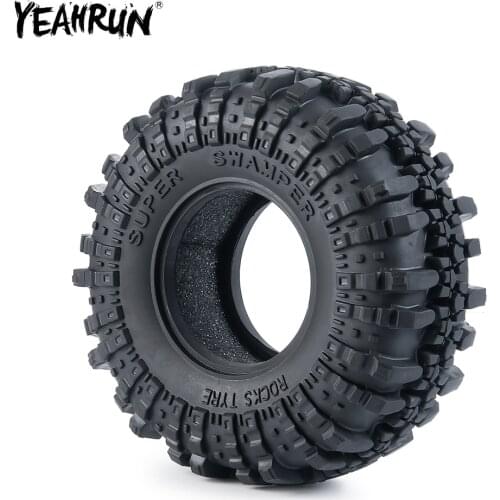 YEAHRUN 1.9inch 110mm OD Rubber Tyres Wheel Rim Tires For 1/10 Axial SCX10 90046 Traxxas TRX-4 D90 RC4WD RC Crawler Car Parts