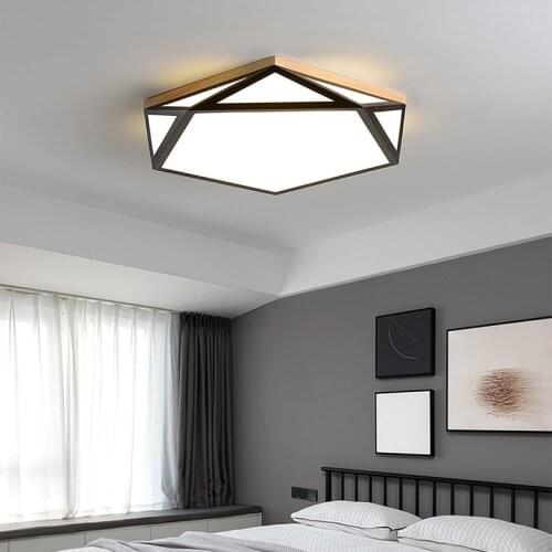 Nordic Macaron Ceiling Lamp Creative Modern Minimalist Diamond Geometry Hollow Living Room Childrens Room Study Bedroom Lamps