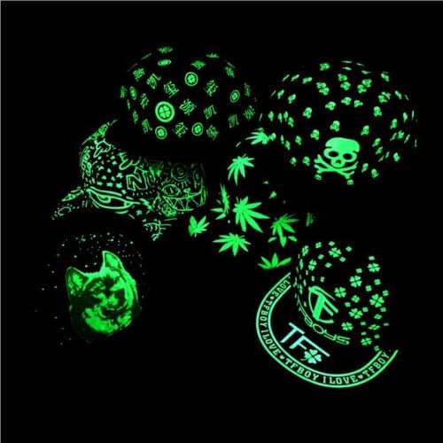 Luminous Hat Fashion Letter Logo Design Baseball Cap Hip Hop Style Outdoor Sport Hats for Friends Noctilucent New Arrival